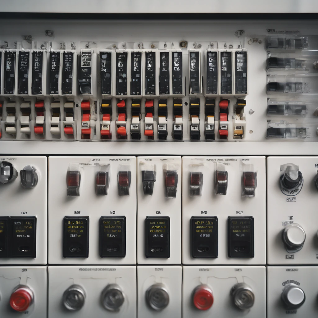 Professional electrical panel with organized wiring